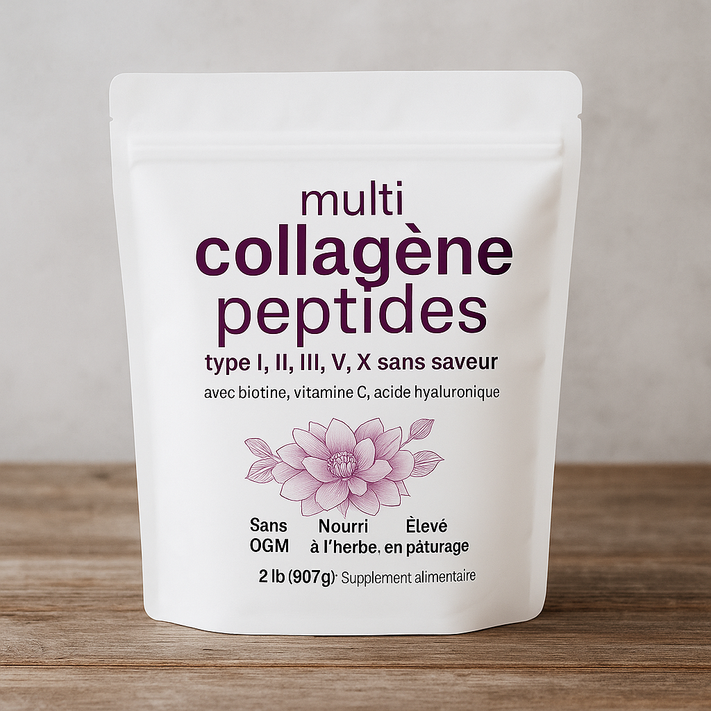Collagène en poudre hydrolysé – Biotine, Vitamine C et Acide Hyaluronique