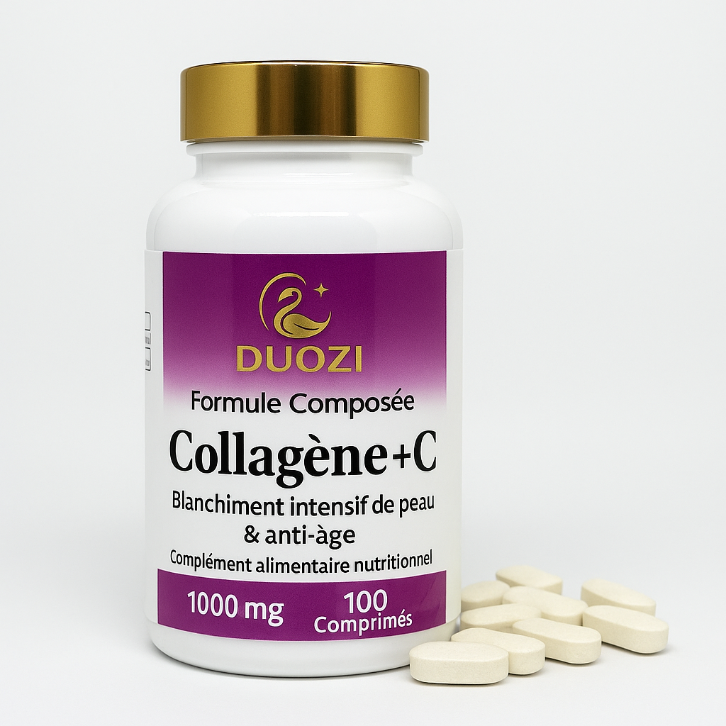 Gélules Collagène + Vitamine C Anti-Âge - Éclat et Élasticité de la Peau