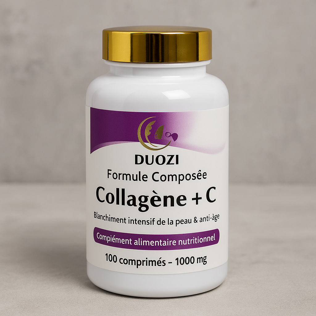 Gélules Collagène + Vitamine C Anti-Âge - Éclat et Élasticité de la Peau