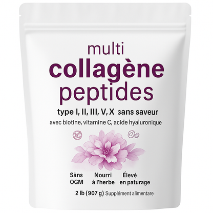 Collagène en poudre hydrolysé – Biotine, Vitamine C et Acide Hyaluronique