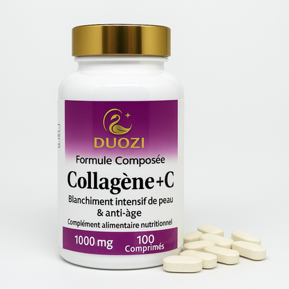 Gélules Collagène + Vitamine C Anti-Âge - Éclat et Élasticité de la Peau