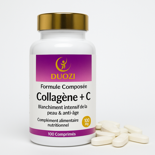 Gélules Collagène + Vitamine C Anti-Âge - Éclat et Élasticité de la Peau