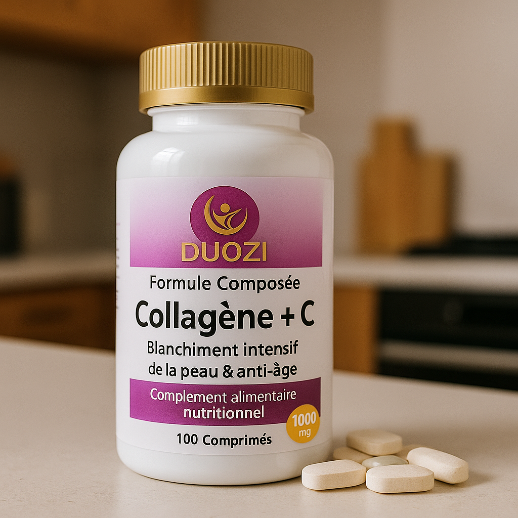Gélules Collagène + Vitamine C Anti-Âge - Éclat et Élasticité de la Peau