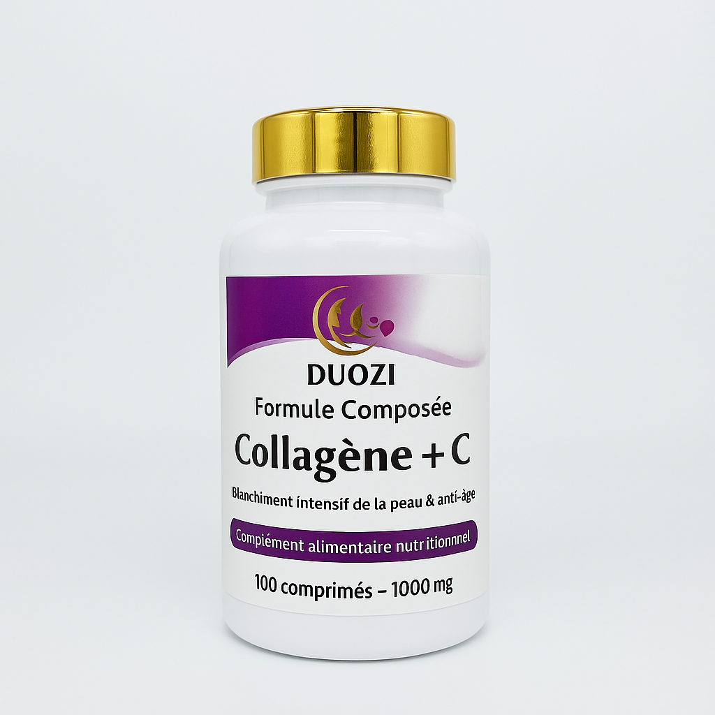 Gélules Collagène + Vitamine C Anti-Âge - Éclat et Élasticité de la Peau