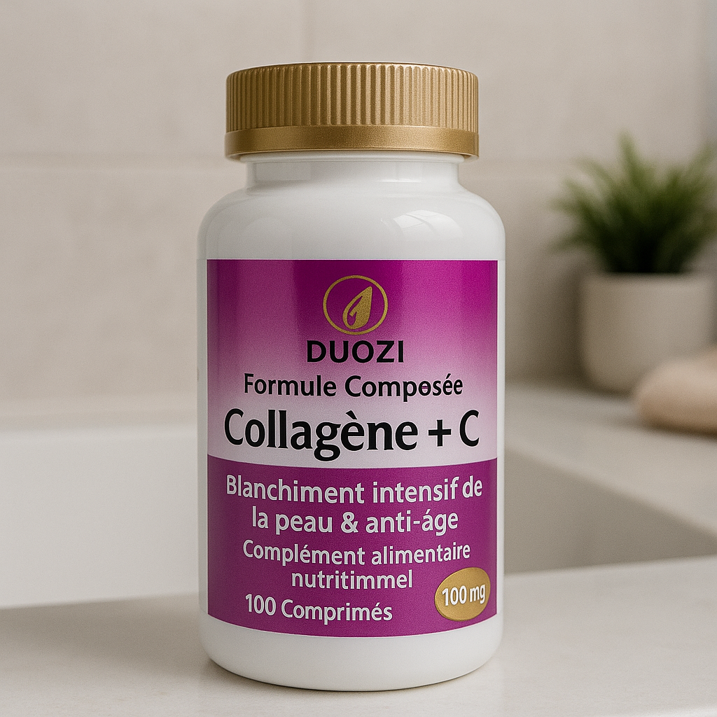 Gélules Collagène + Vitamine C Anti-Âge - Éclat et Élasticité de la Peau