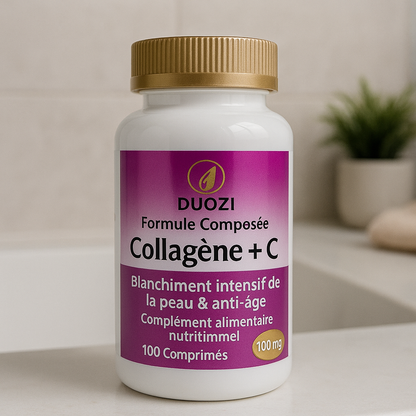 Gélules Collagène + Vitamine C Anti-Âge - Éclat et Élasticité de la Peau