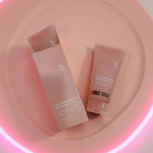 Masque de Nuit au Collagène – Hydratation Intense et Anti - Âge pour Peau Déshydratée et Mûre, Réparation et Effet Lifting - OMYSKIN